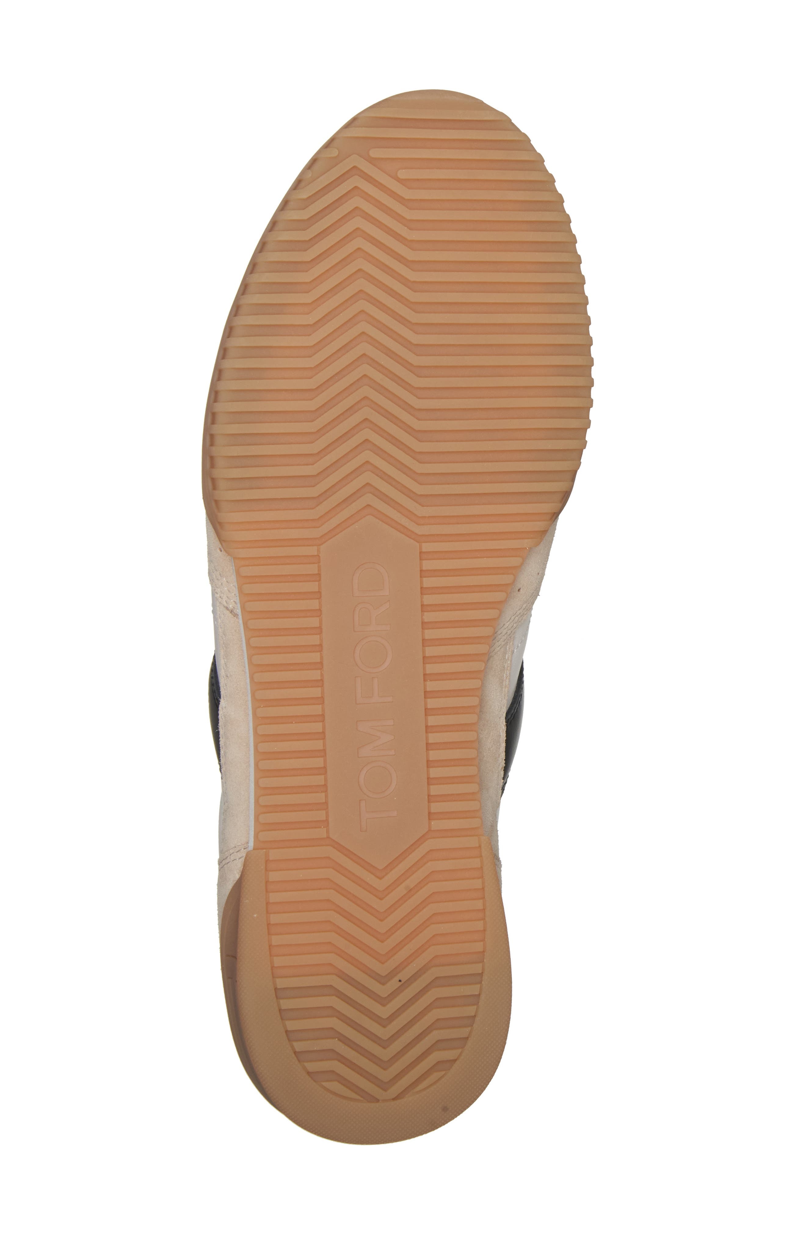 TOM FORD Terence Leather & Suede Sneaker in Dune/Black Amber at Nordstrom - 6