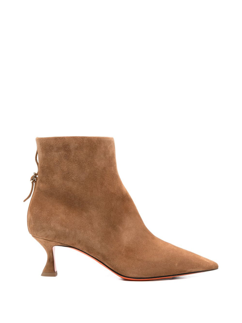 point-toe suede boots 1