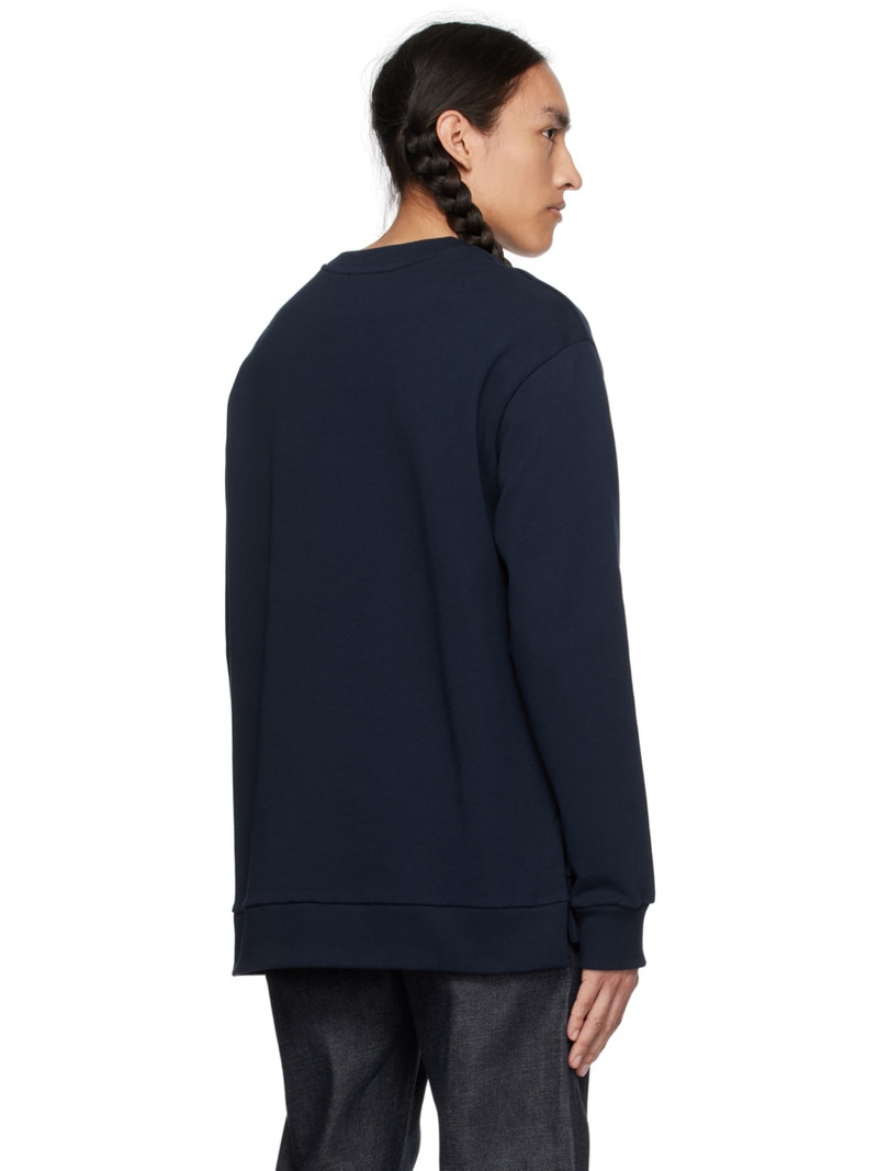 Navy Printed Sweatshirt 3