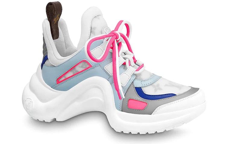 (WMNS) LOUIS VUITTON LV Archlight Sports Shoes Pink/White/Blue 1A65K6 - 2