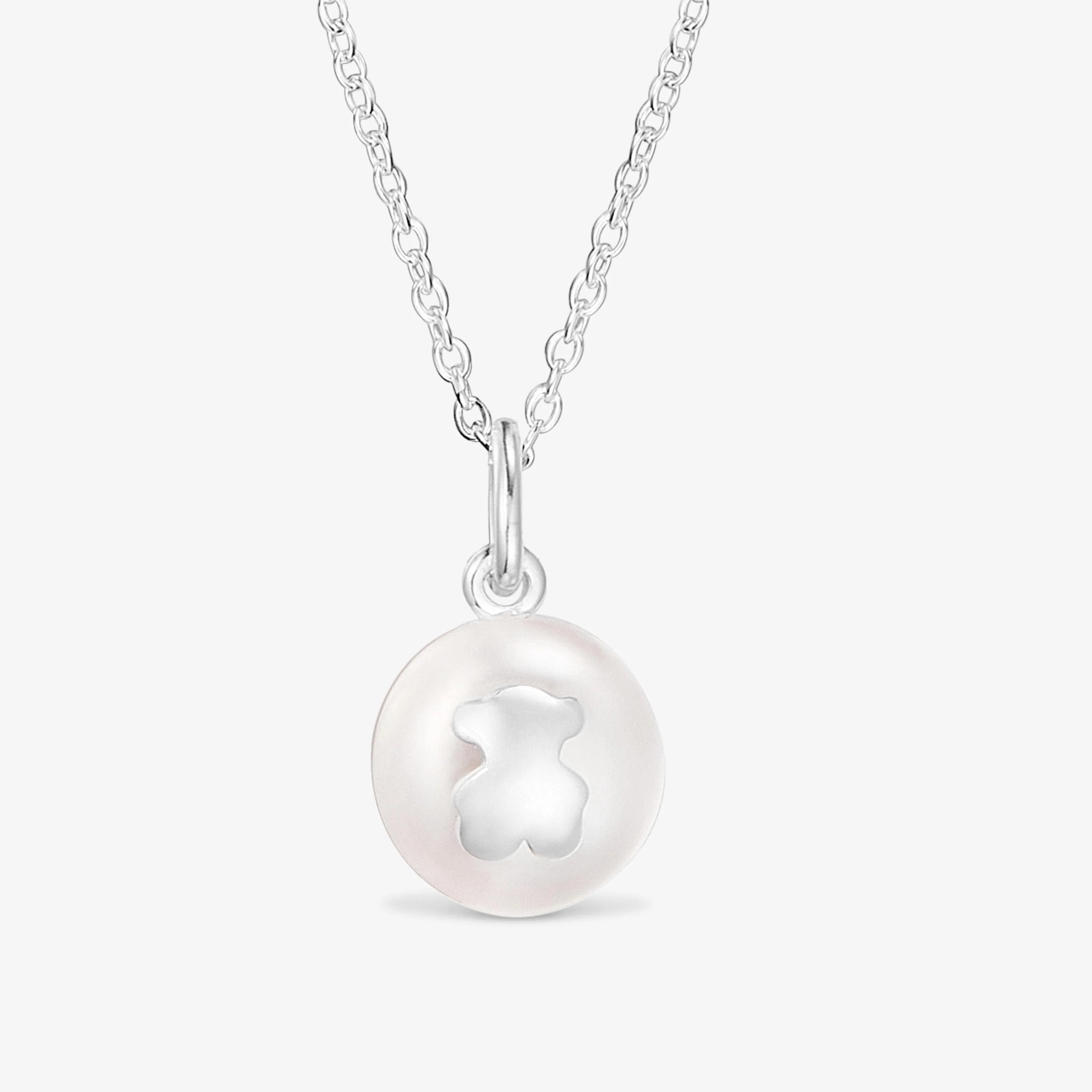 Short silver and 10.5 mm cultured freshwater pearl Necklace TOUS Icon Pearl - 1