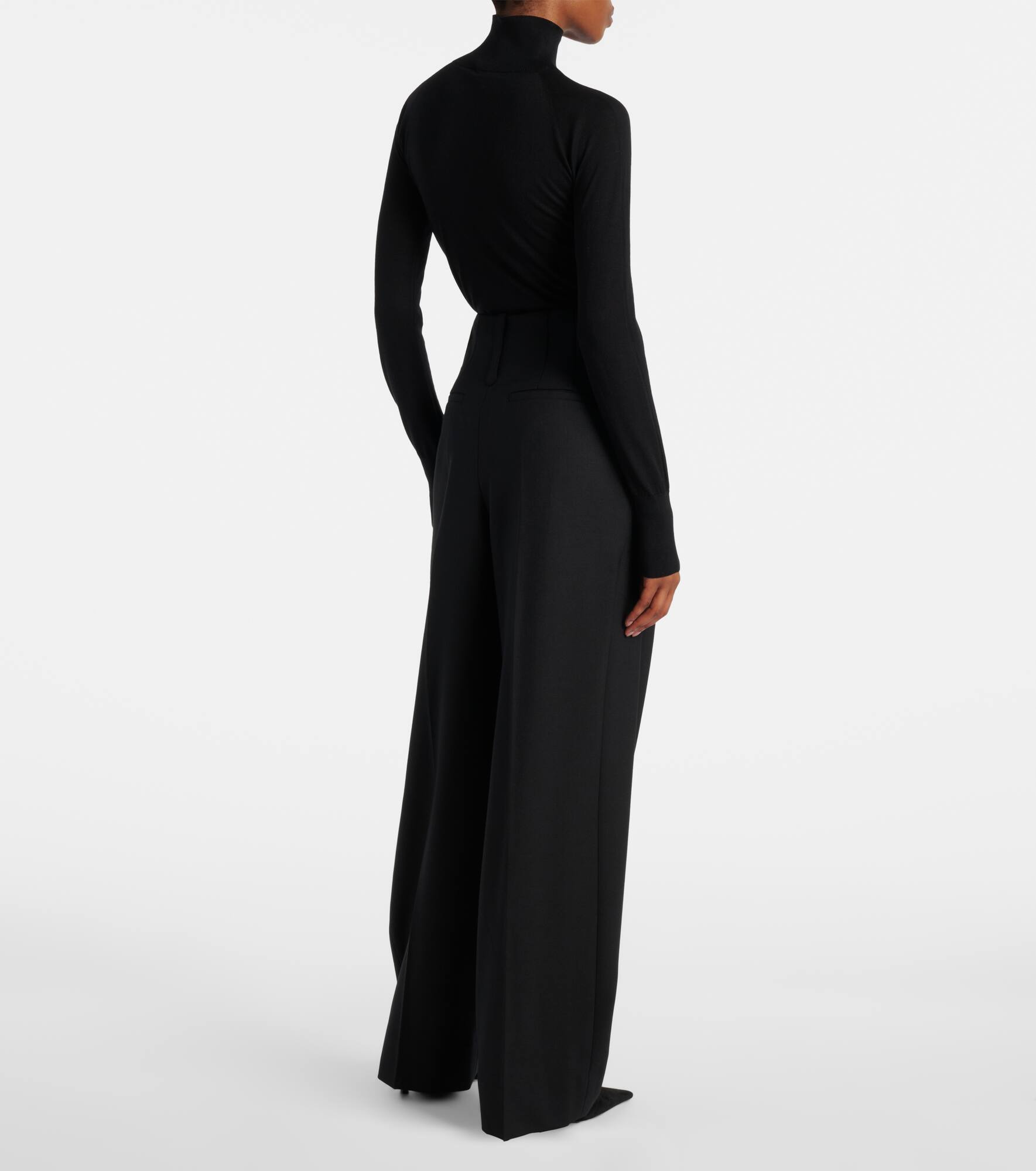 High-rise wide-leg pants - 3