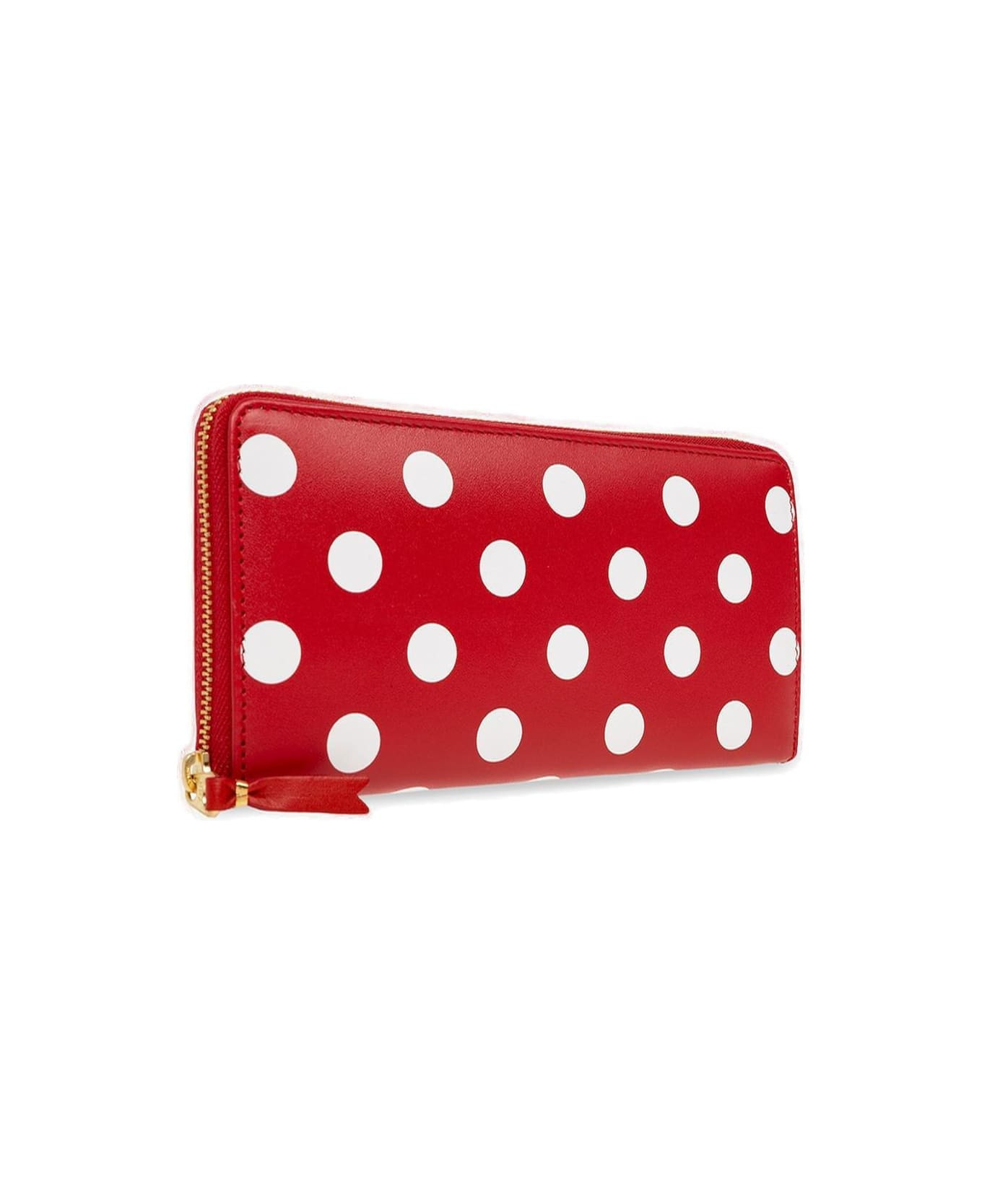 Polka Dot Printed Zip-around Wallet - 3
