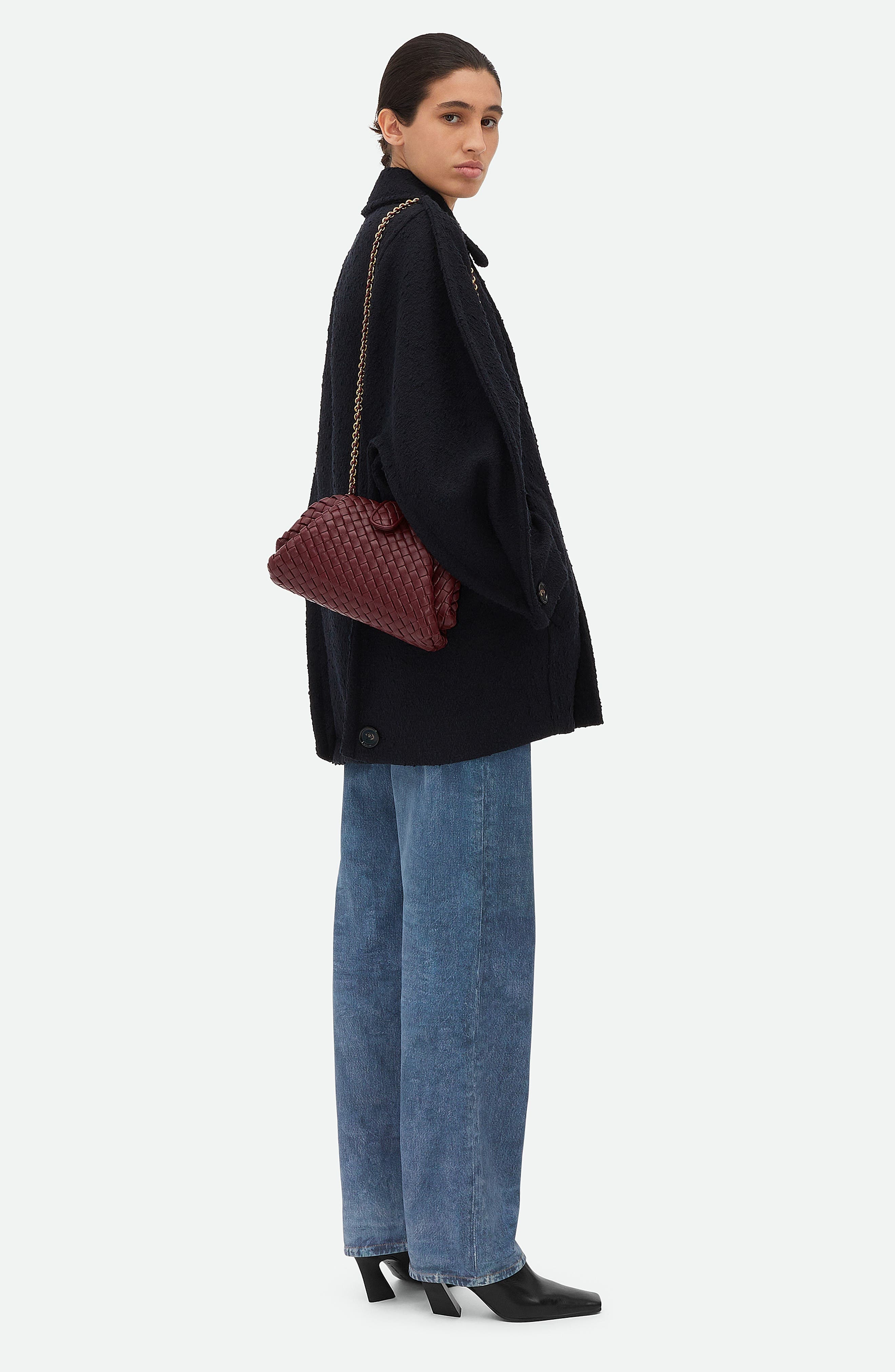 Bottega Veneta Mini Lauren 1980 Intrecciato Leather Clutch in 2250 Barolo-M Brass at Nordstrom - 3