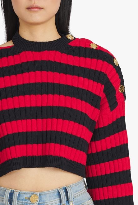 Black and red nautical sweater - 6