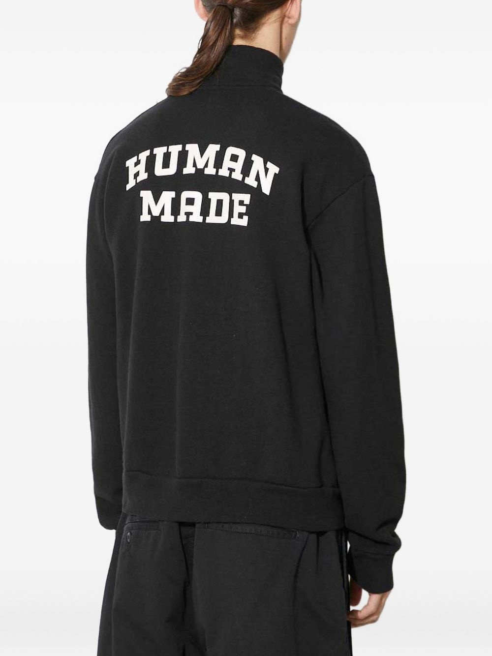 heart-logo half-zip sweatshirt - 2