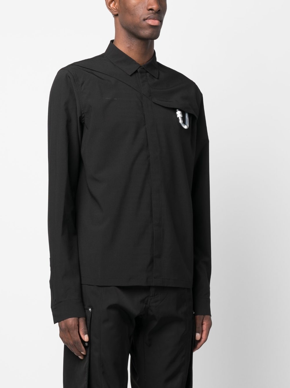 carabiner-detail plain shirt - 3