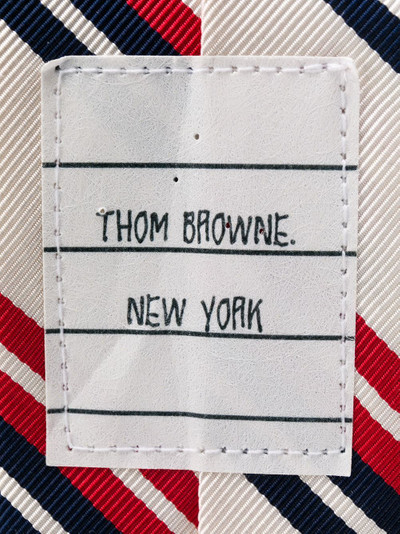 Thom Browne Double Tricolor Stripe Tie outlook