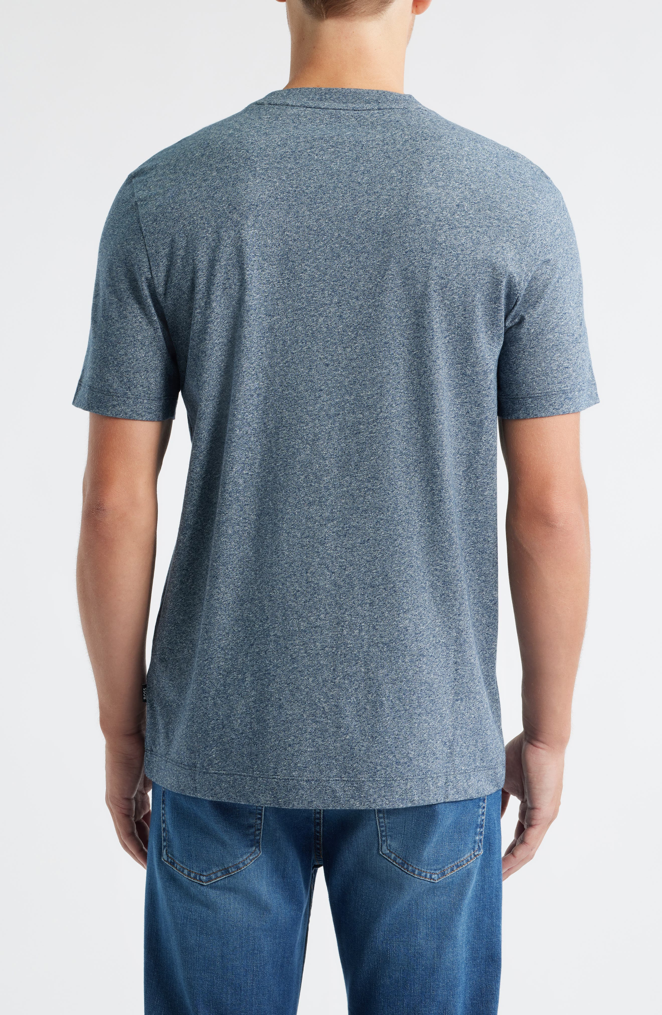 BOSS Thompson Heathered T-Shirt in Open Grey at Nordstrom - 2