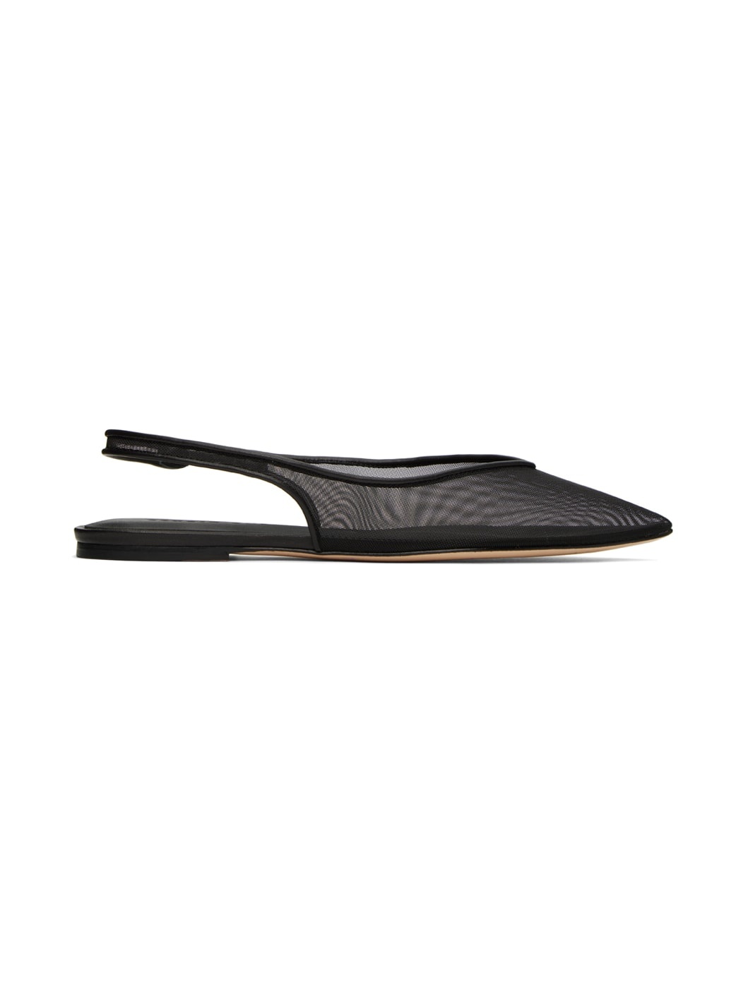 Black Razor Ballerina Flats - 1