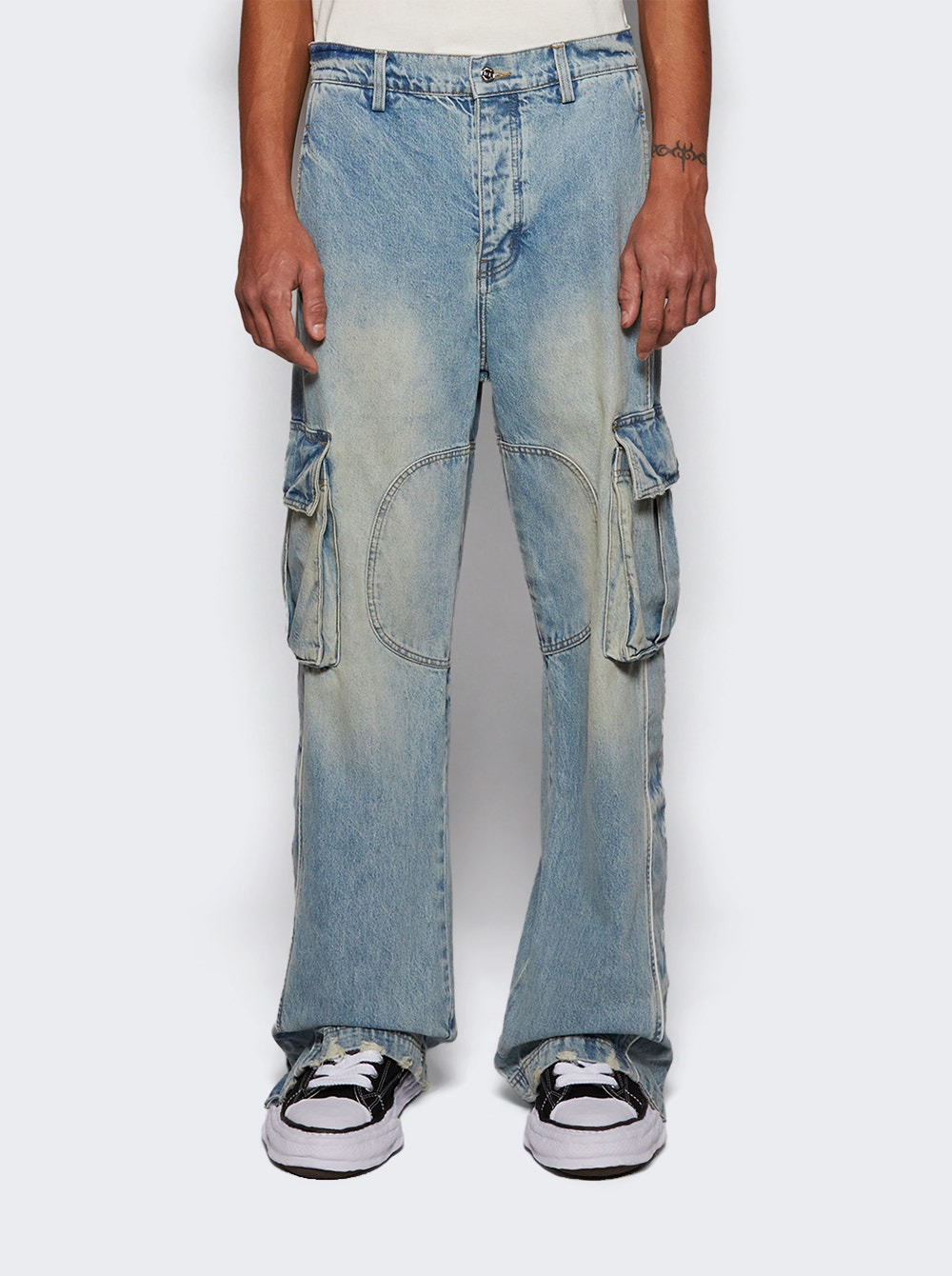 Track Logo Cargos Jeans Ligth Wash - 3