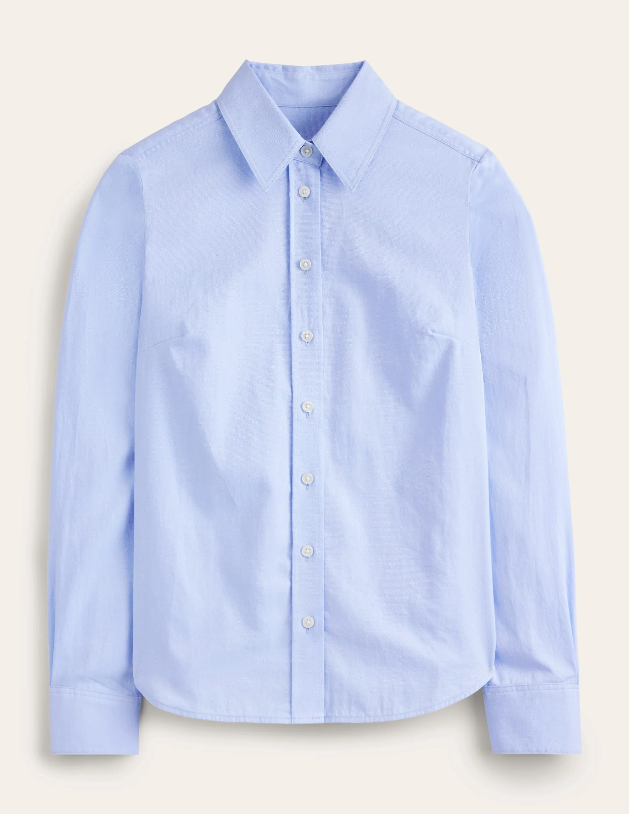 Sienna Cotton Shirt-Blue Oxford - 1