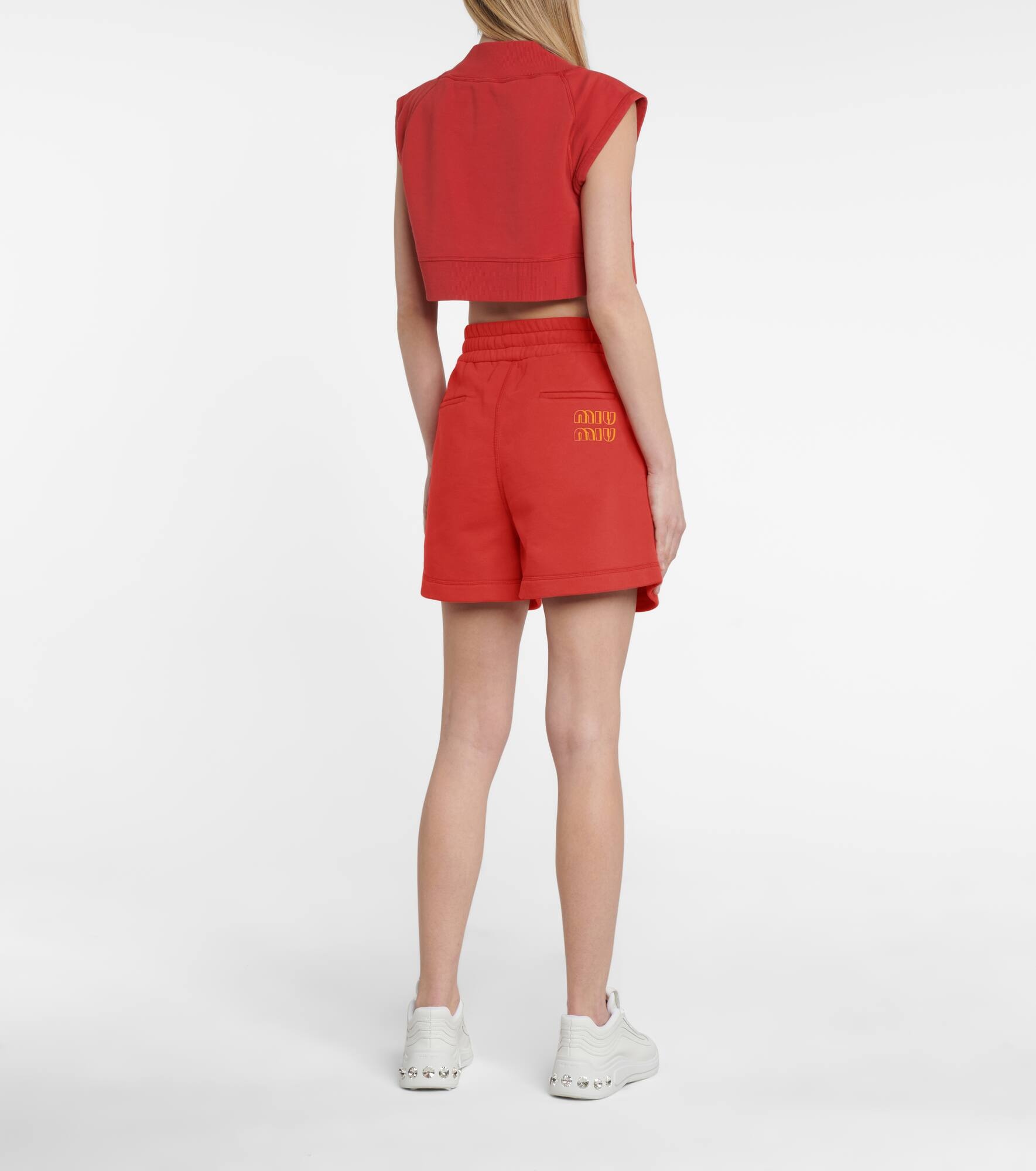 Drawstring cotton shorts - 3