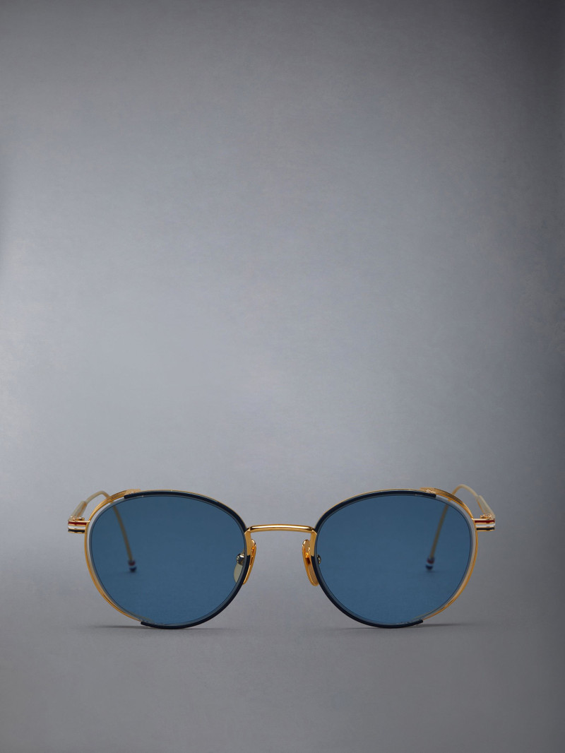 ROUND SUNGLASSES IN TITANIUM 1