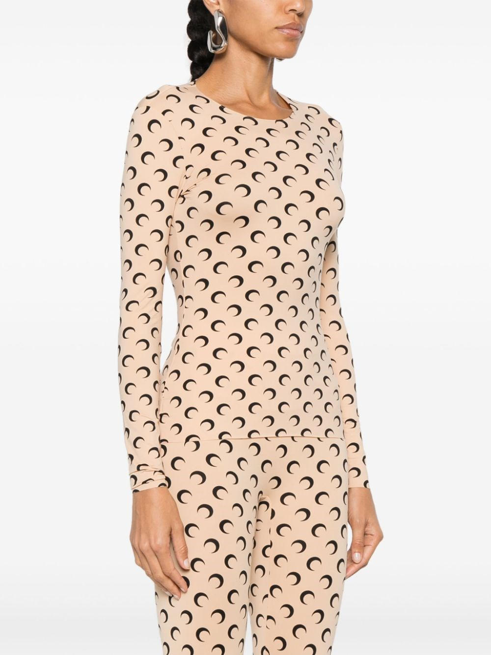 Moon print second skin top - 2