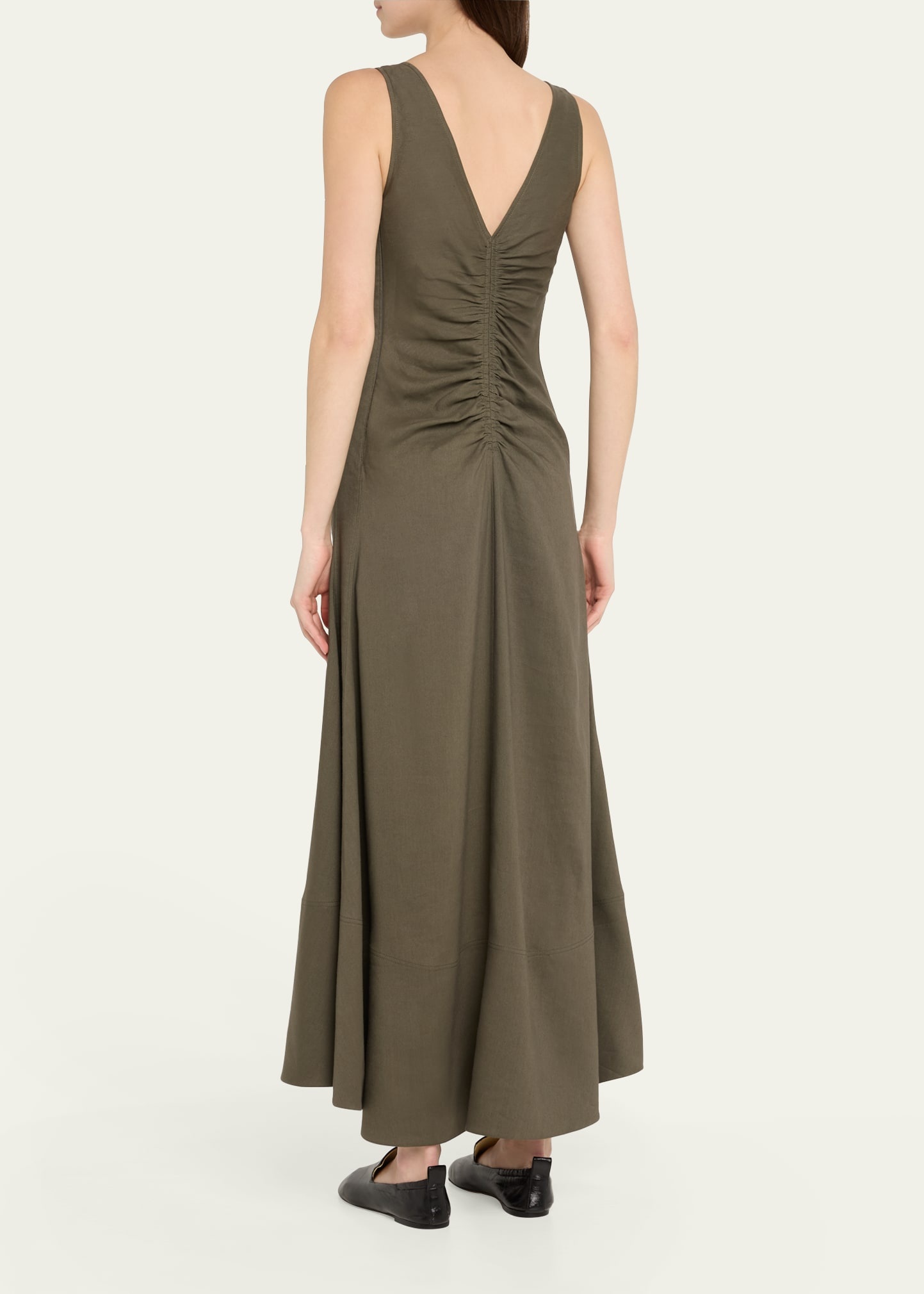 Remi Ruched Eco Stretch Flared Dress - 3