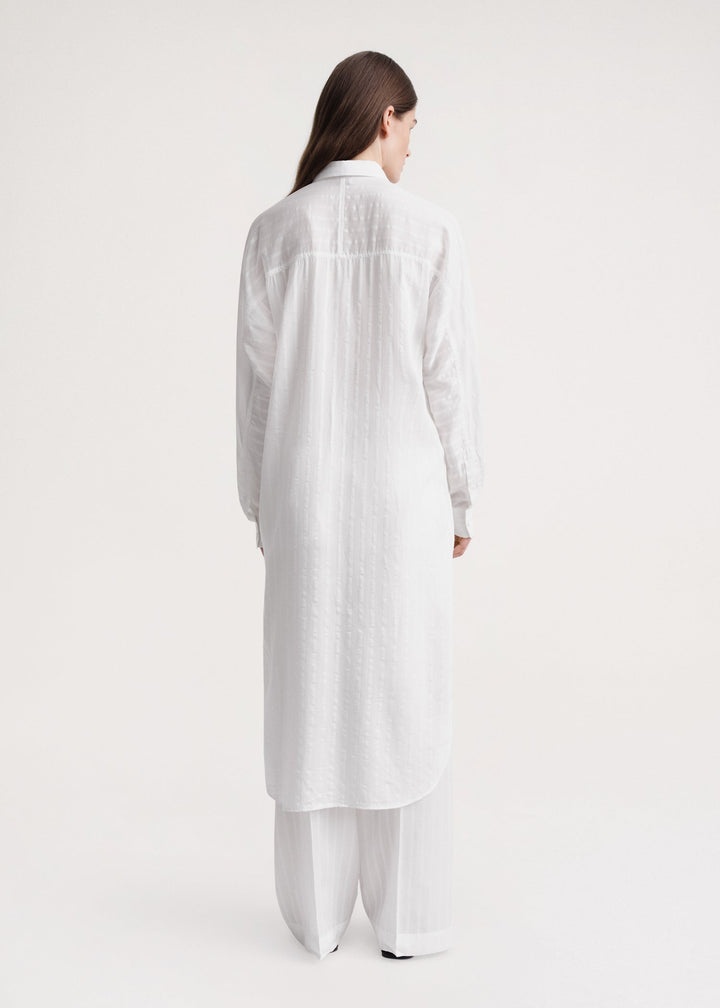Jacquard stripe tunic white - 4