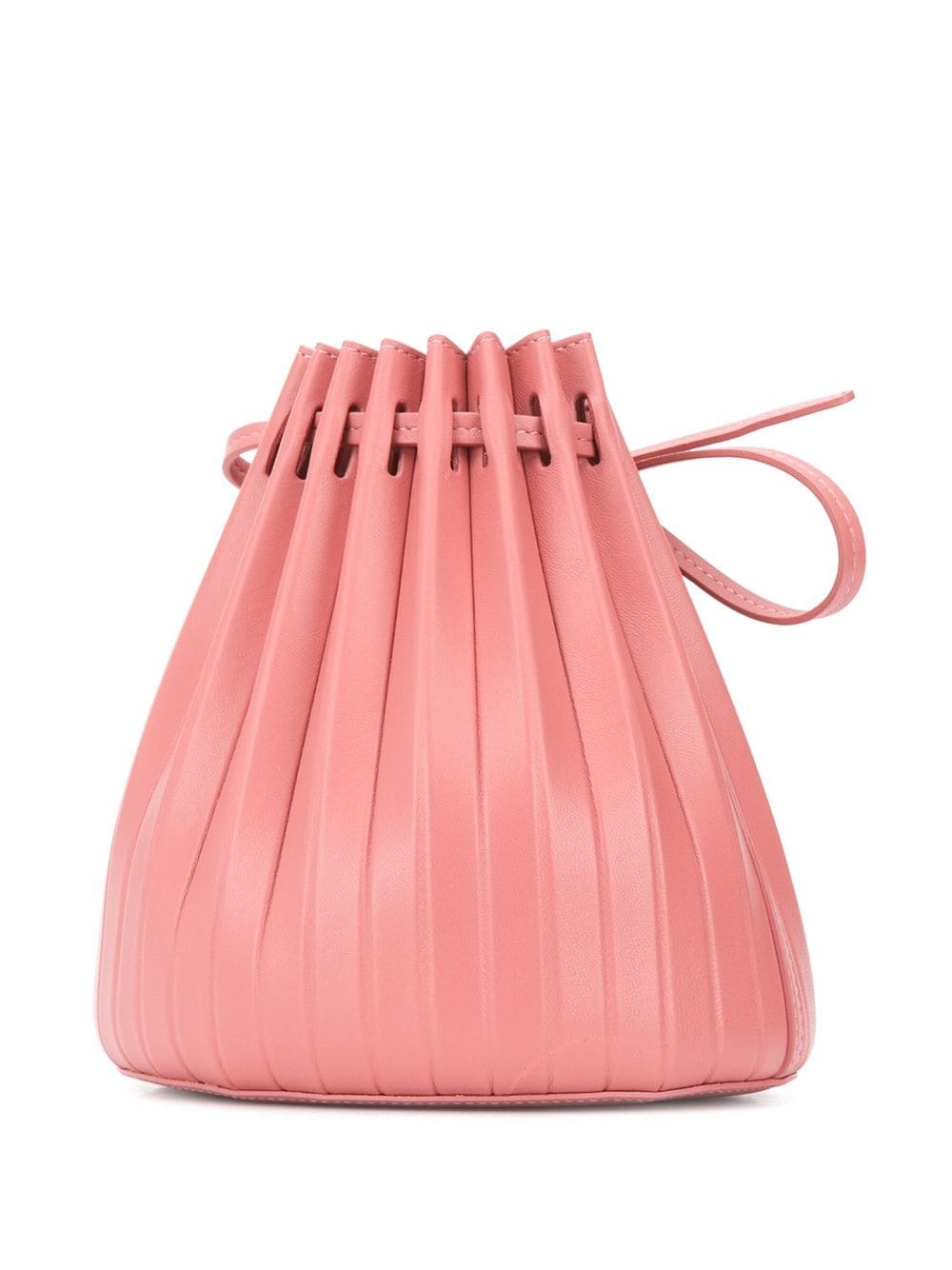 mini pleated bucket bag - 3