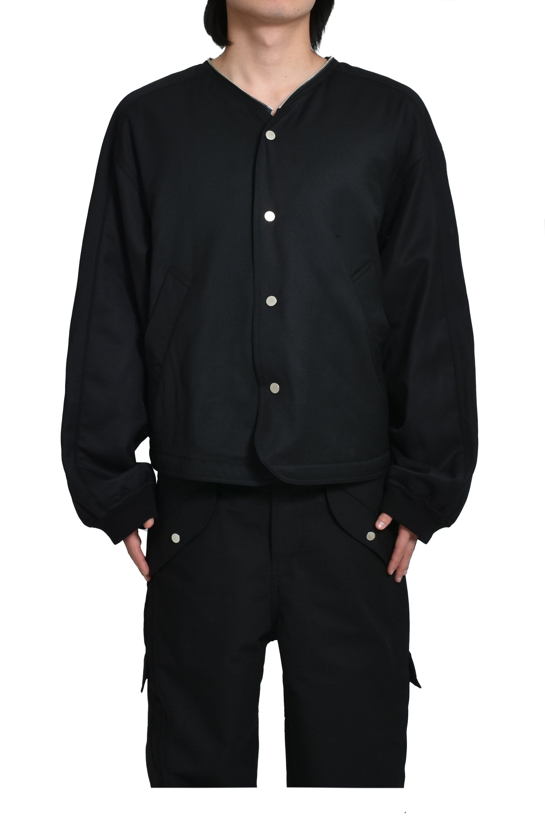 REIA HOODED PARACHUTE JACKET / BLK - 6