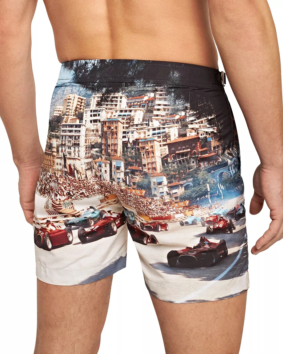 Bulldog Photo Print Quick Dry Tailored Fit Swim Trunks - 2