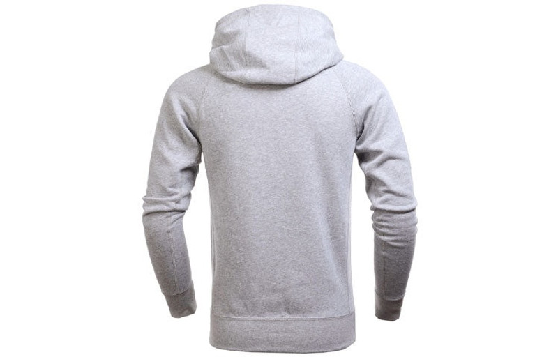 Jordan Men's Air Jordan 11 Fleece Po Casual Sports Fleece Lined Long Sleeves Printing Hooded Gray 823715-06 outlook