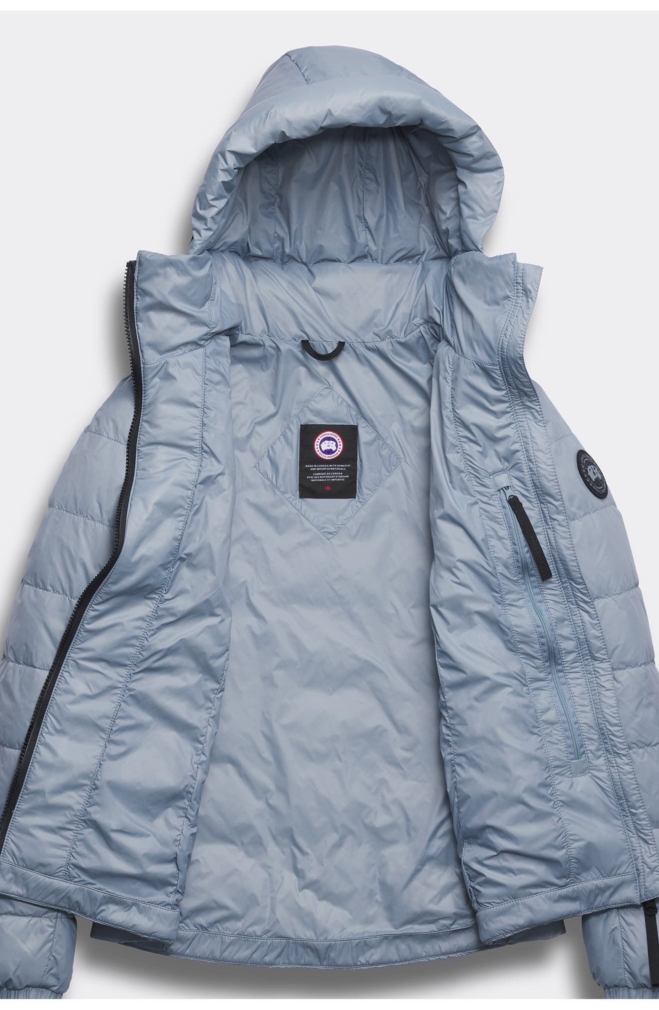 Canada Goose Abbott Hooded 750 Fill Power Down Jacket in Light Ozone Blue at Nordstrom - 8