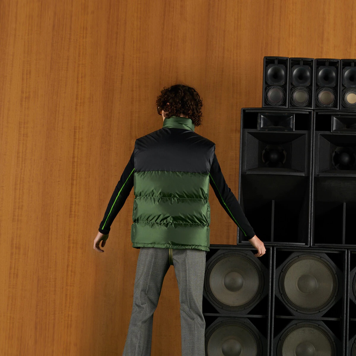 Nylon satin padded vest - 5