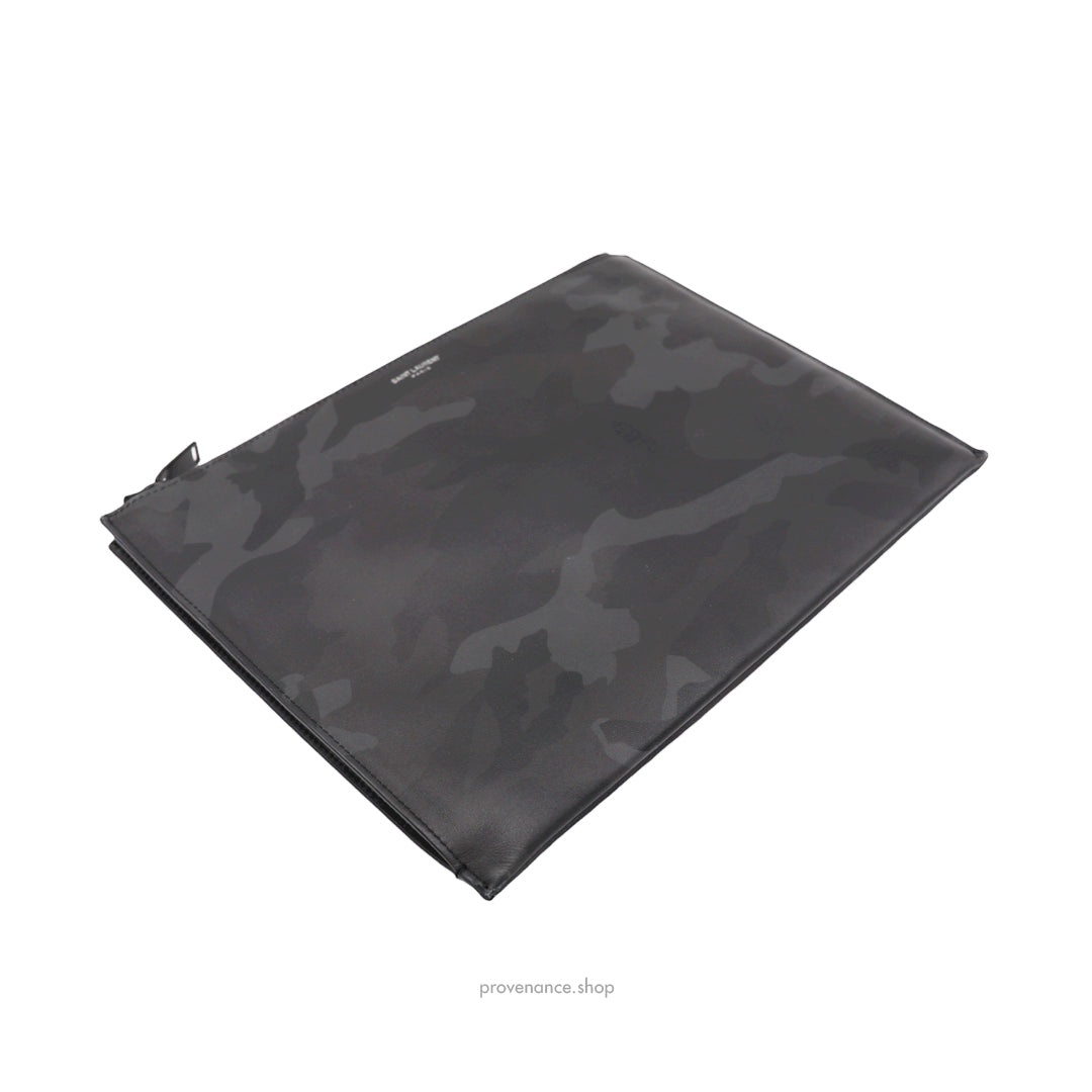 Saint Laurent Paris SLP Zipped Pouch - Shadow Camo - 3