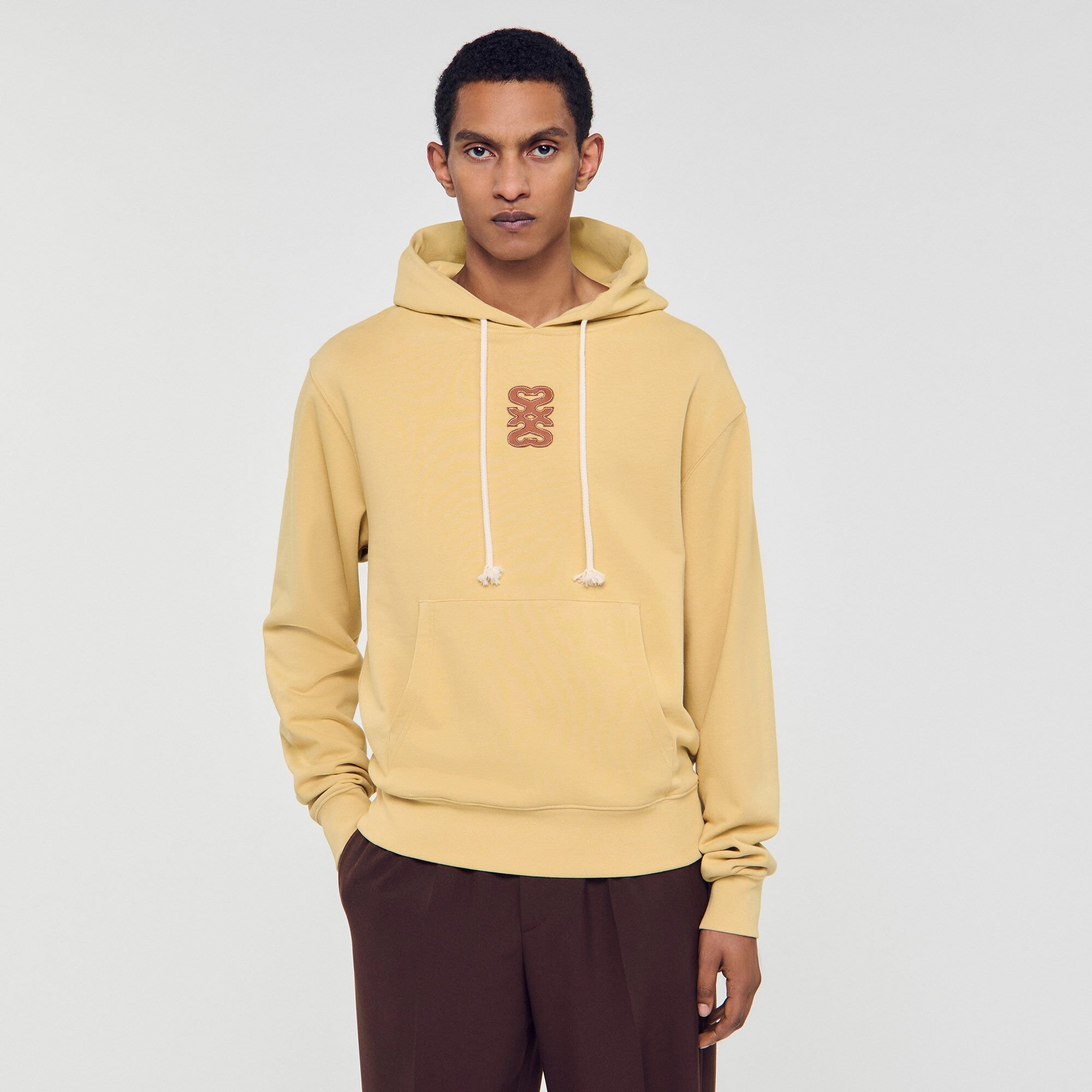 LEATHER PATCH SWEATSHIRT - 4