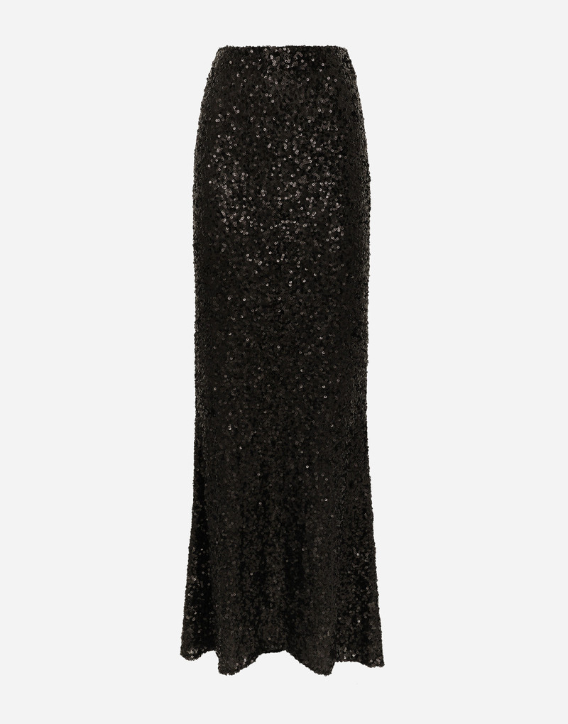 Long sequined mermaid skirt 1