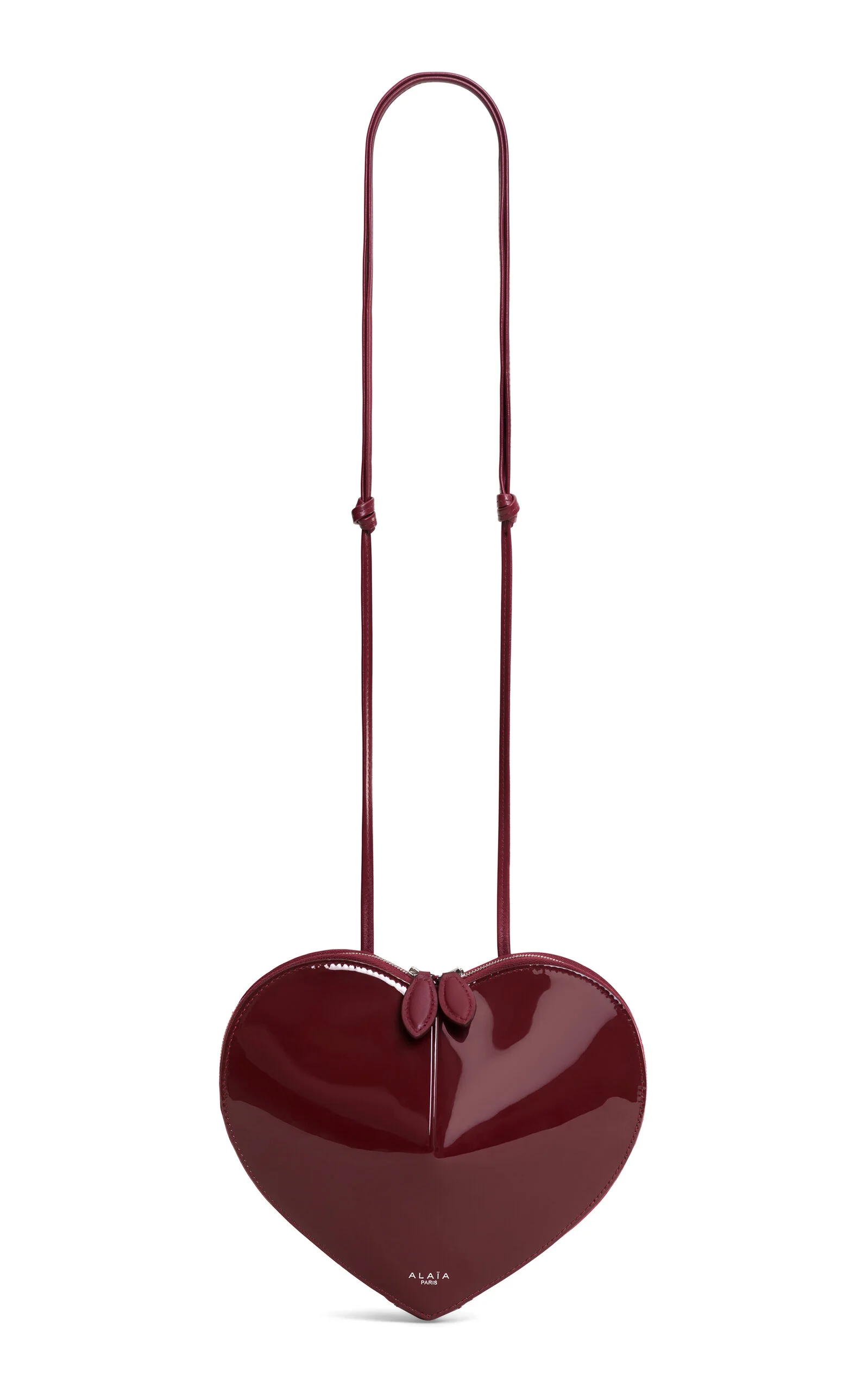 Le Coeur Patent Leather Crossbody Bag burgundy - 1