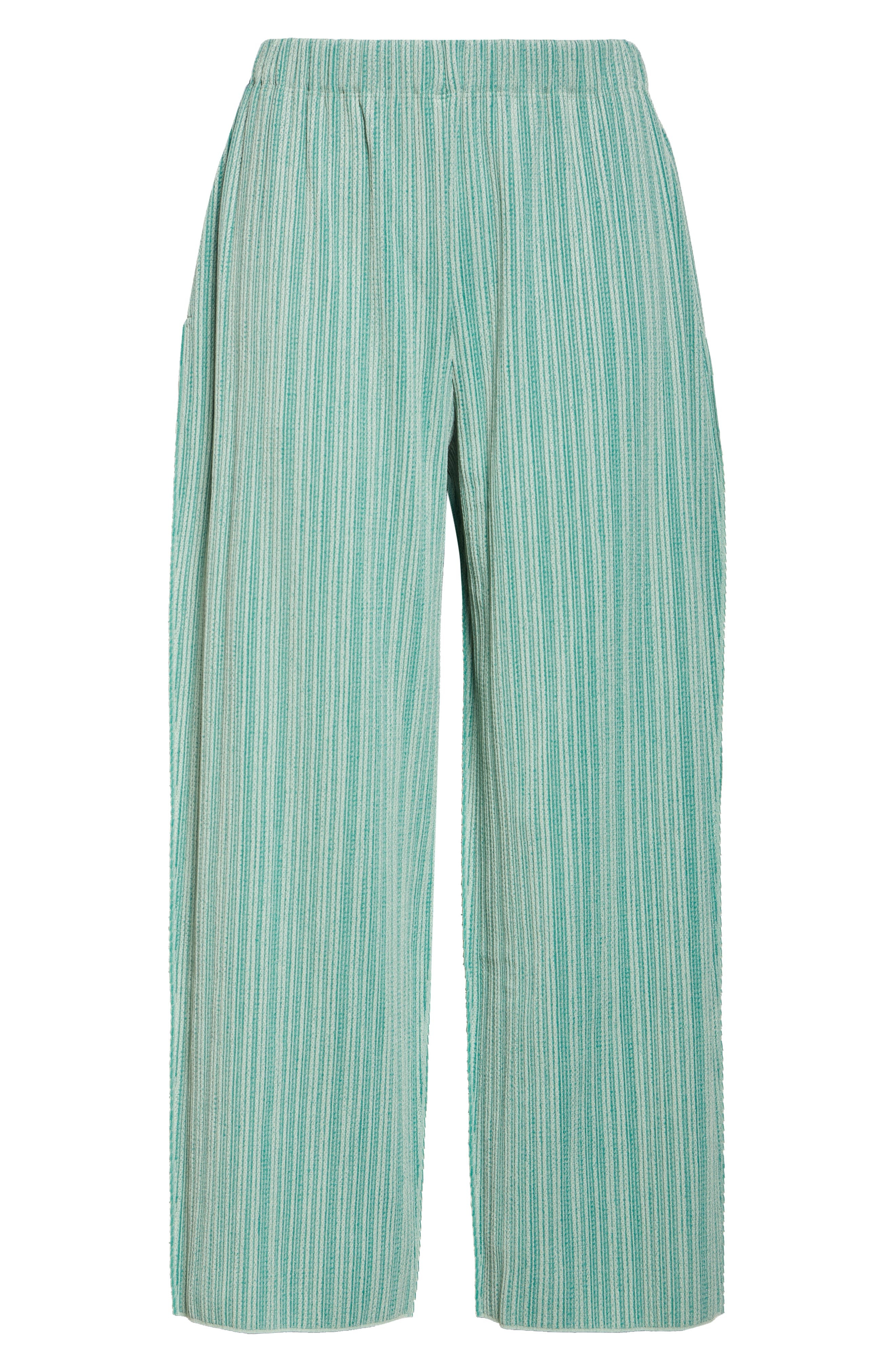 Pleats Please Issey Miyake A-POC Crop Pants in Apple Green at Nordstrom - 6