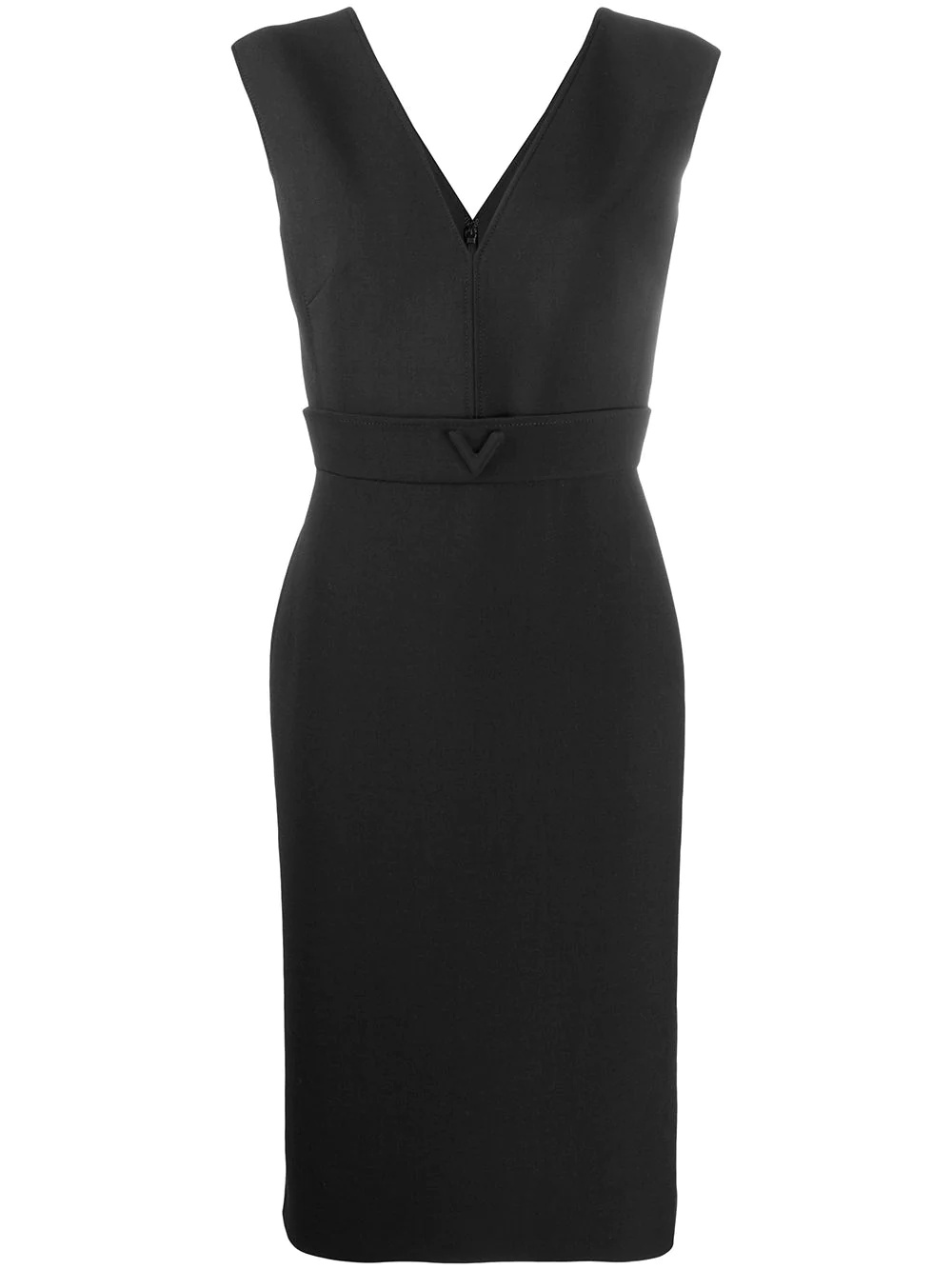 V-detail midi dress - 1