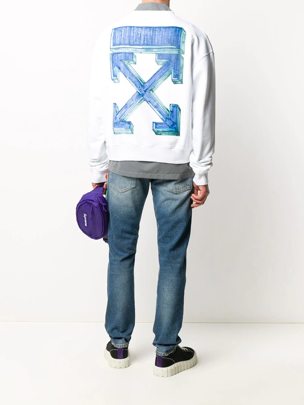 Marker Arrows crew-neck sweatshirt - 2