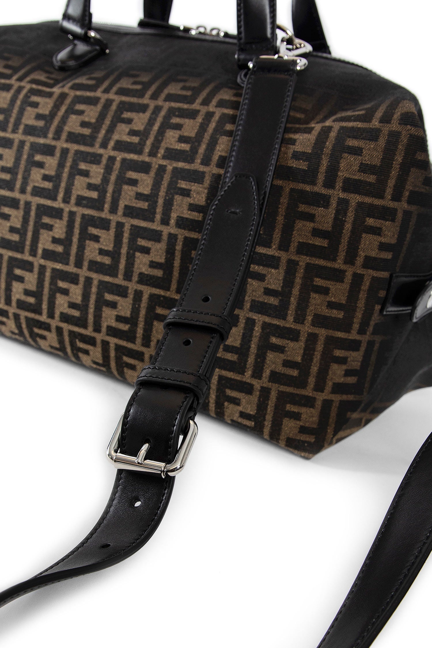 FENDI 24FW FF Eclissi Siesta FFジャガードスモールバッグ Fendi Embroidered Fabric Small Siesta Ff Eclissi Handbag in