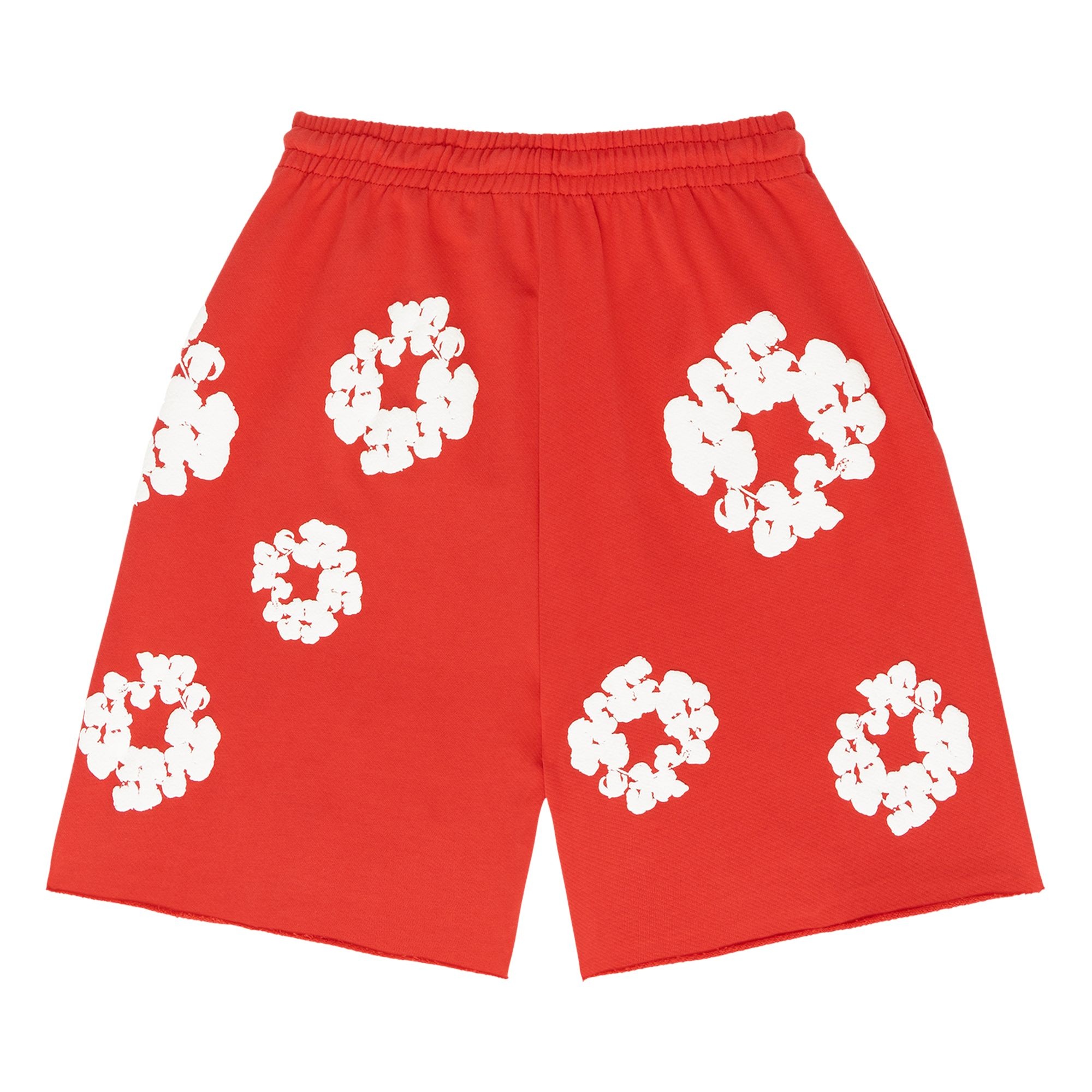 Denim Tears The Cotton Wreath Shorts 'Red' - 2