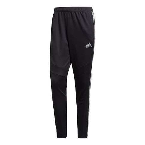 adidas Tiro19 Pnt Stripe Printing Sports Long Pants Black Gray DZ8771 - 1