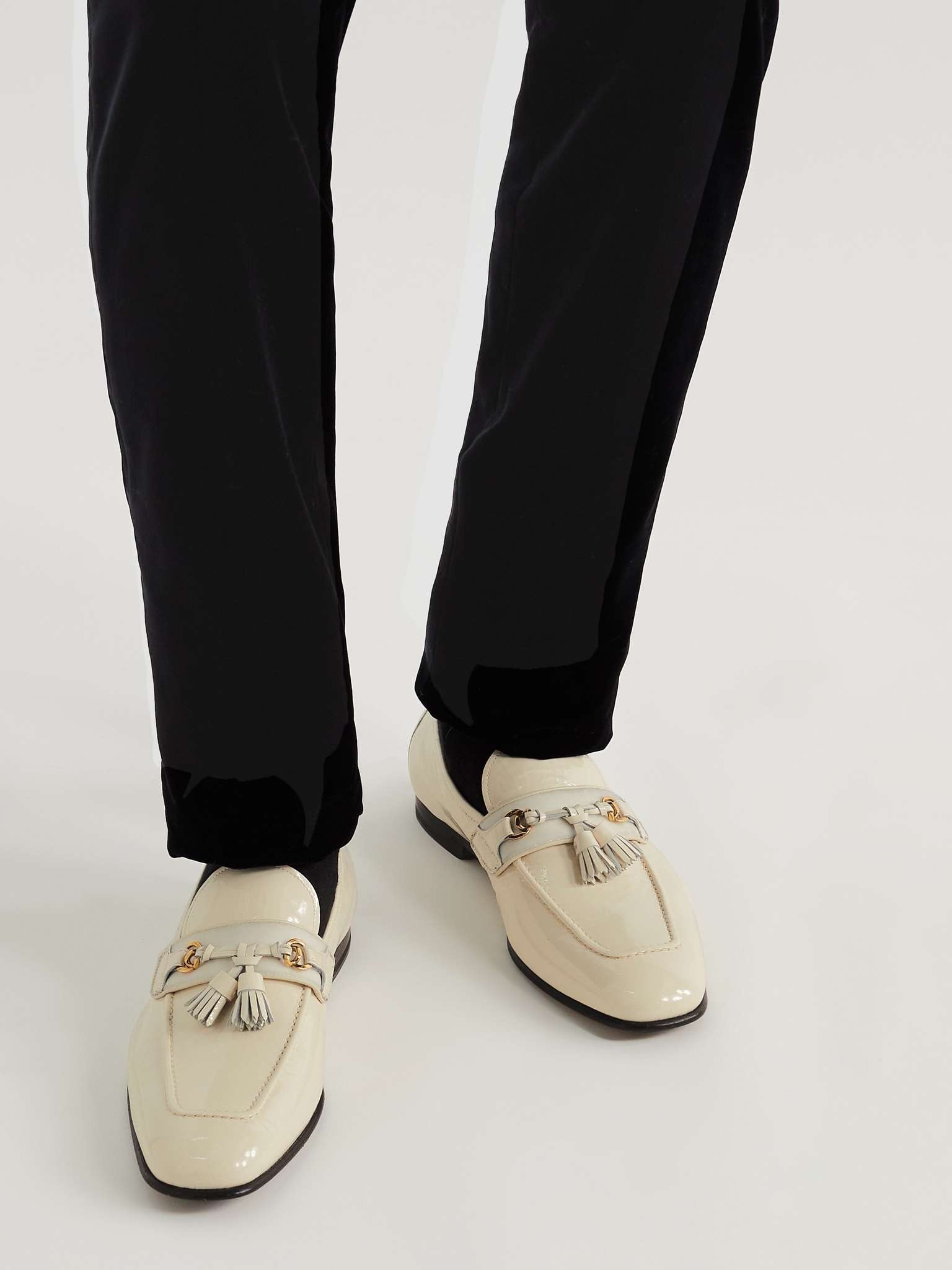 Sean Patent-Leather Tasselled Loafers - 2