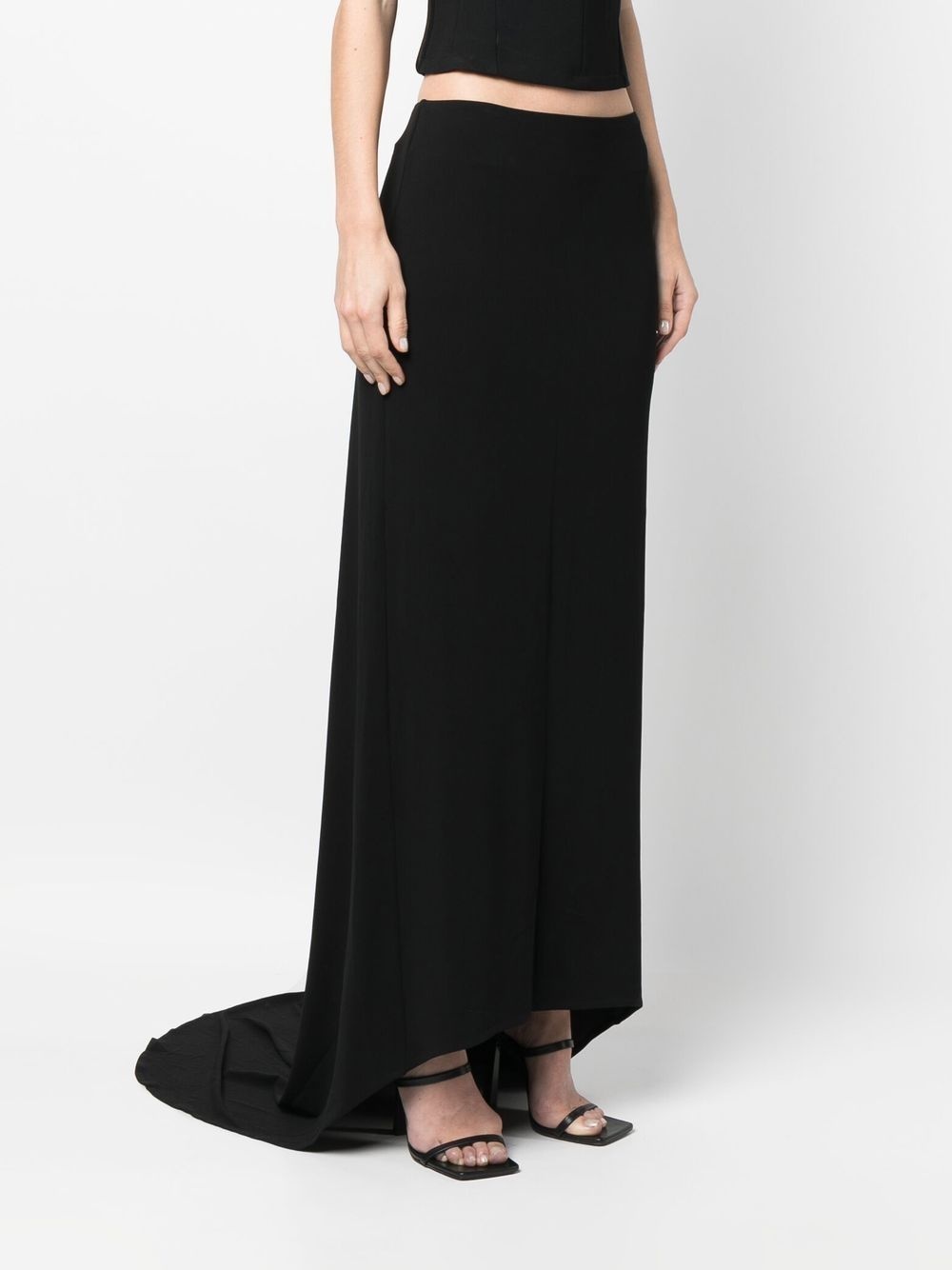 asymmetric maxi skirt - 3