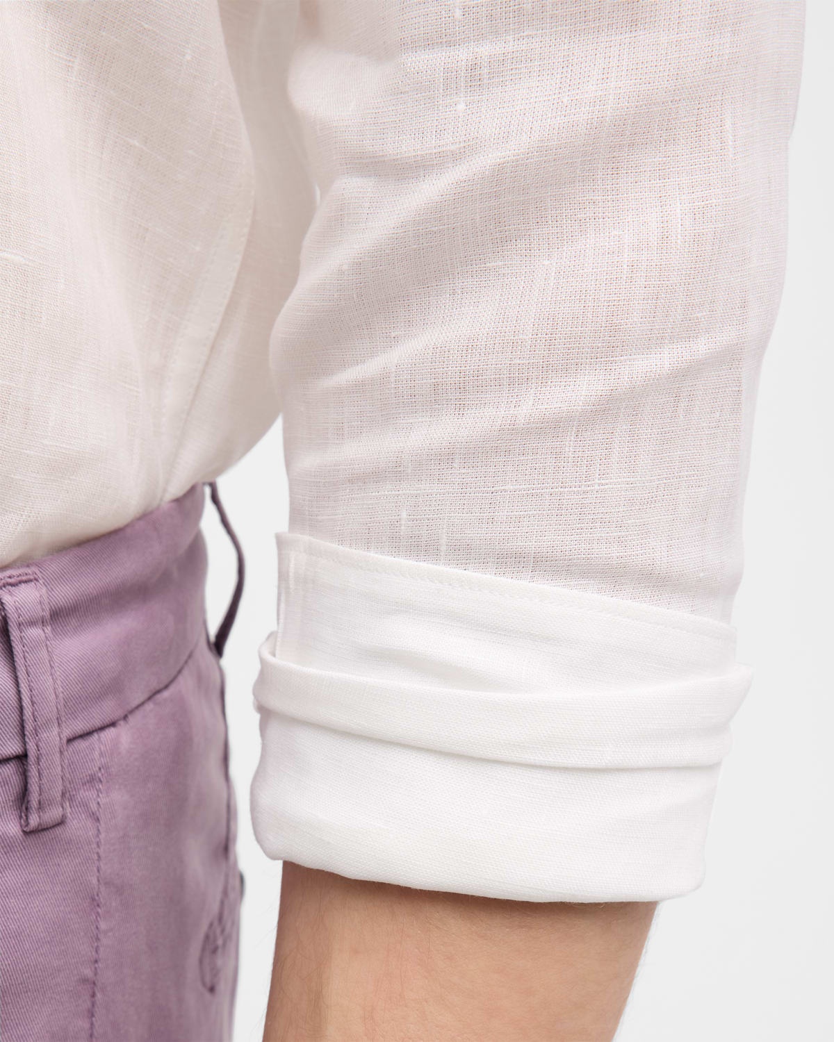 Men's Linen Casual Button-Down Shirt - 5