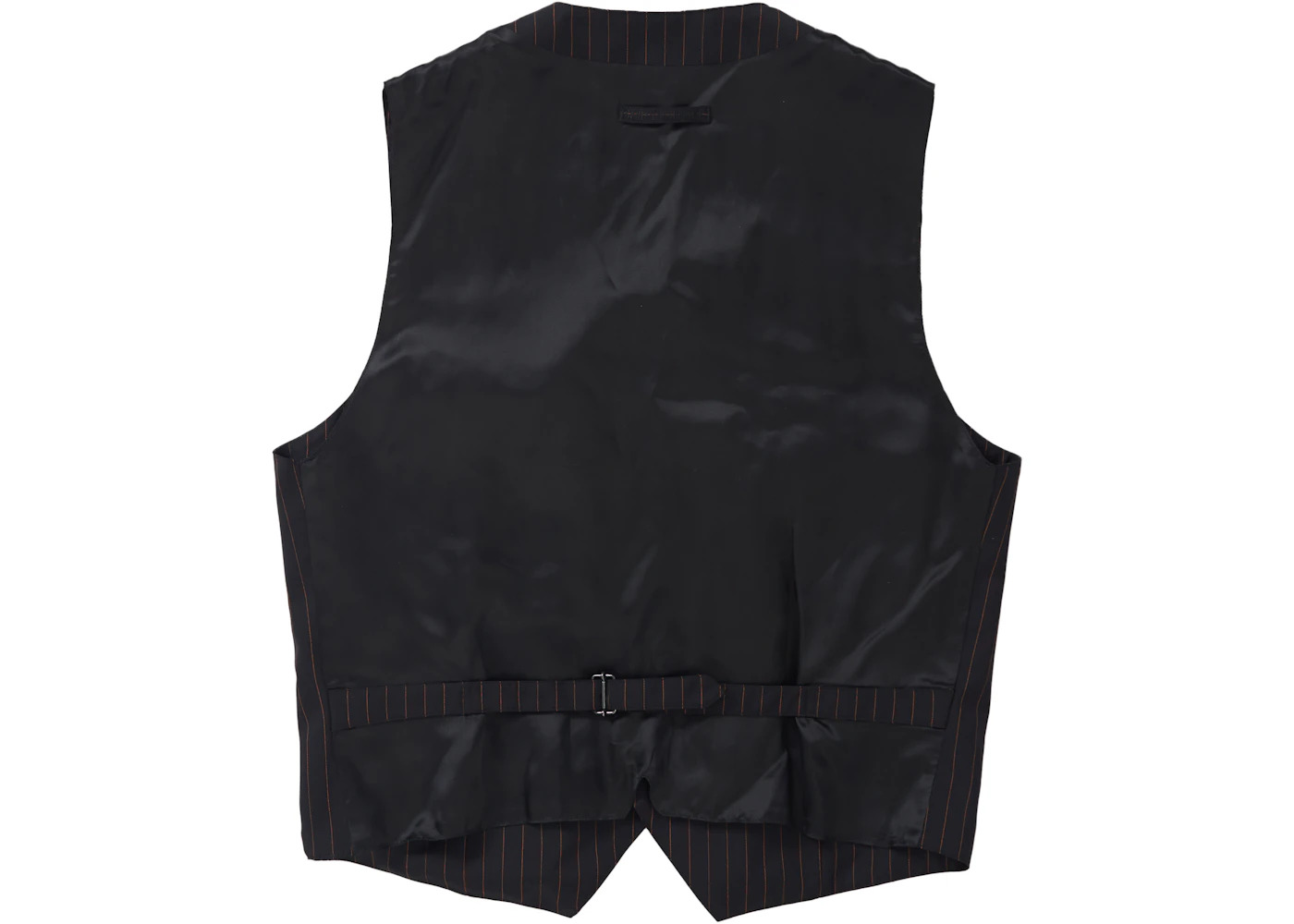Supreme Jean Paul Gaultier Pinstripe Cargo Suit Vest Black - 3