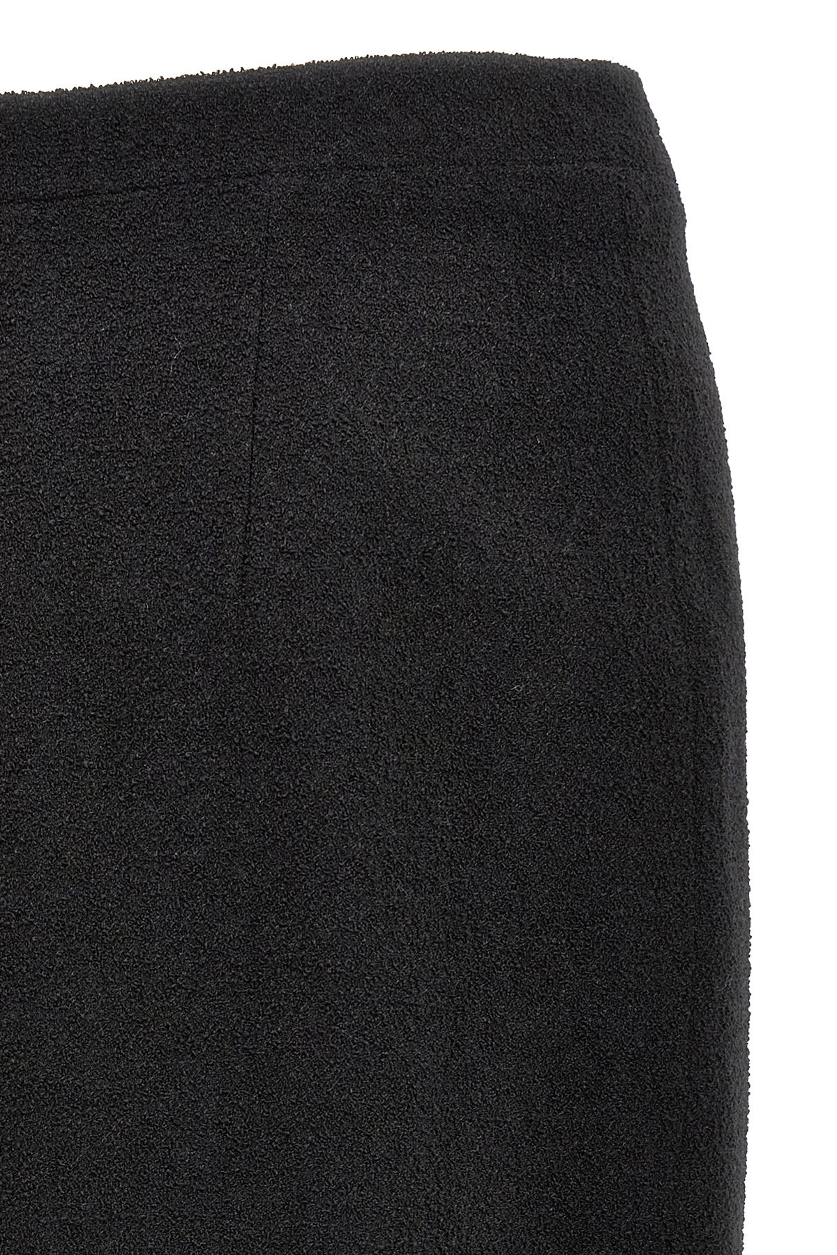 Midi tweed bouclé skirt - 5