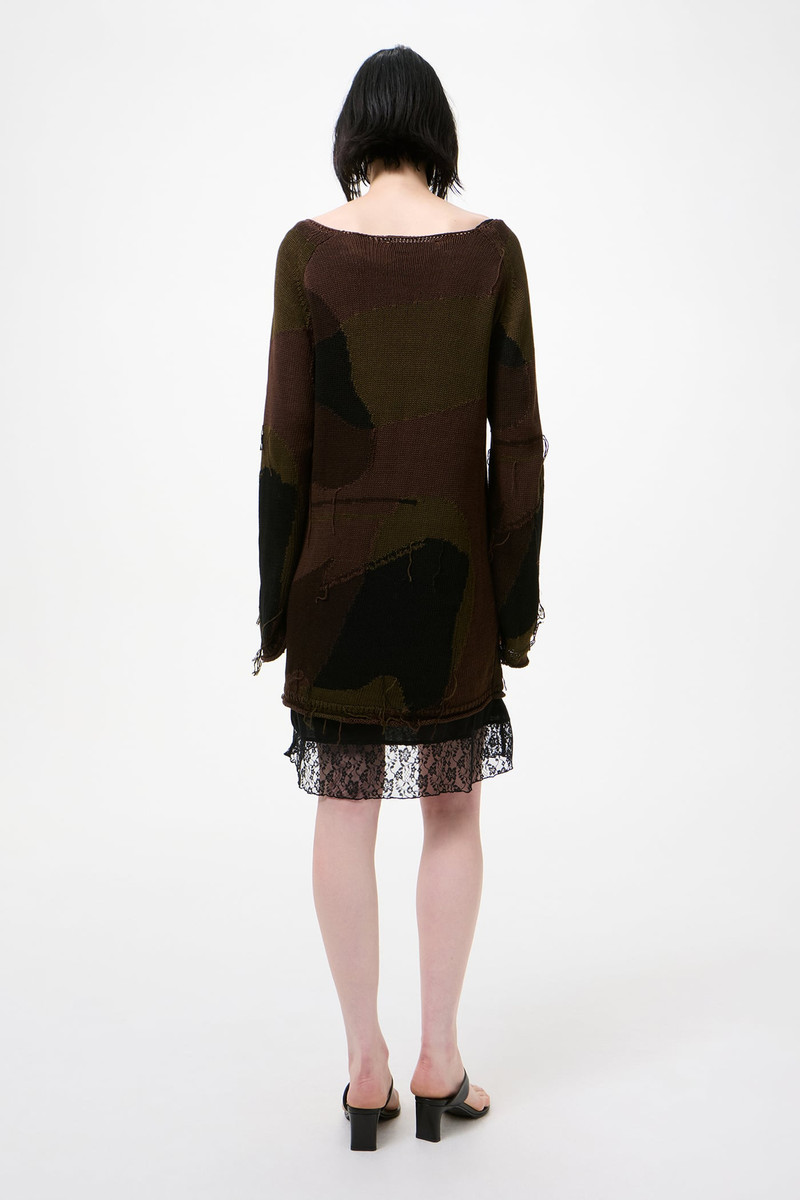 False Roundneck Camo Cotton Rafia 7