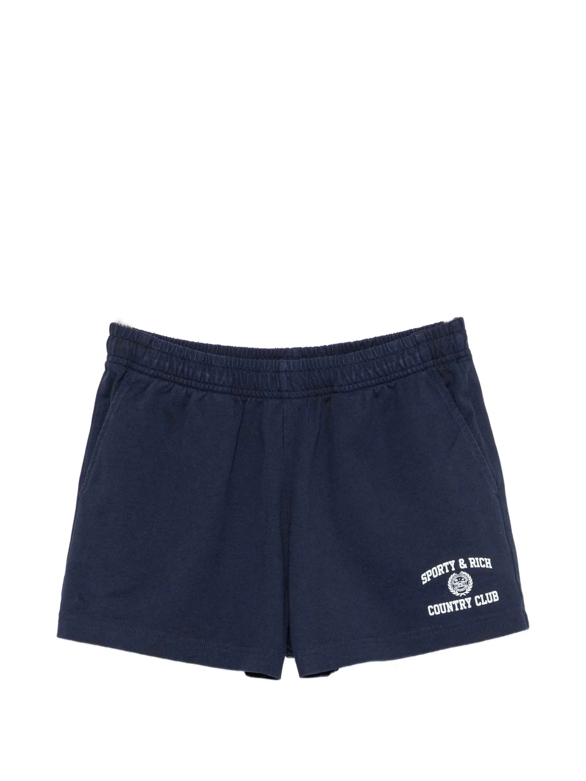 Sporty & Rich Logo-print Elasticated Shorts - 1