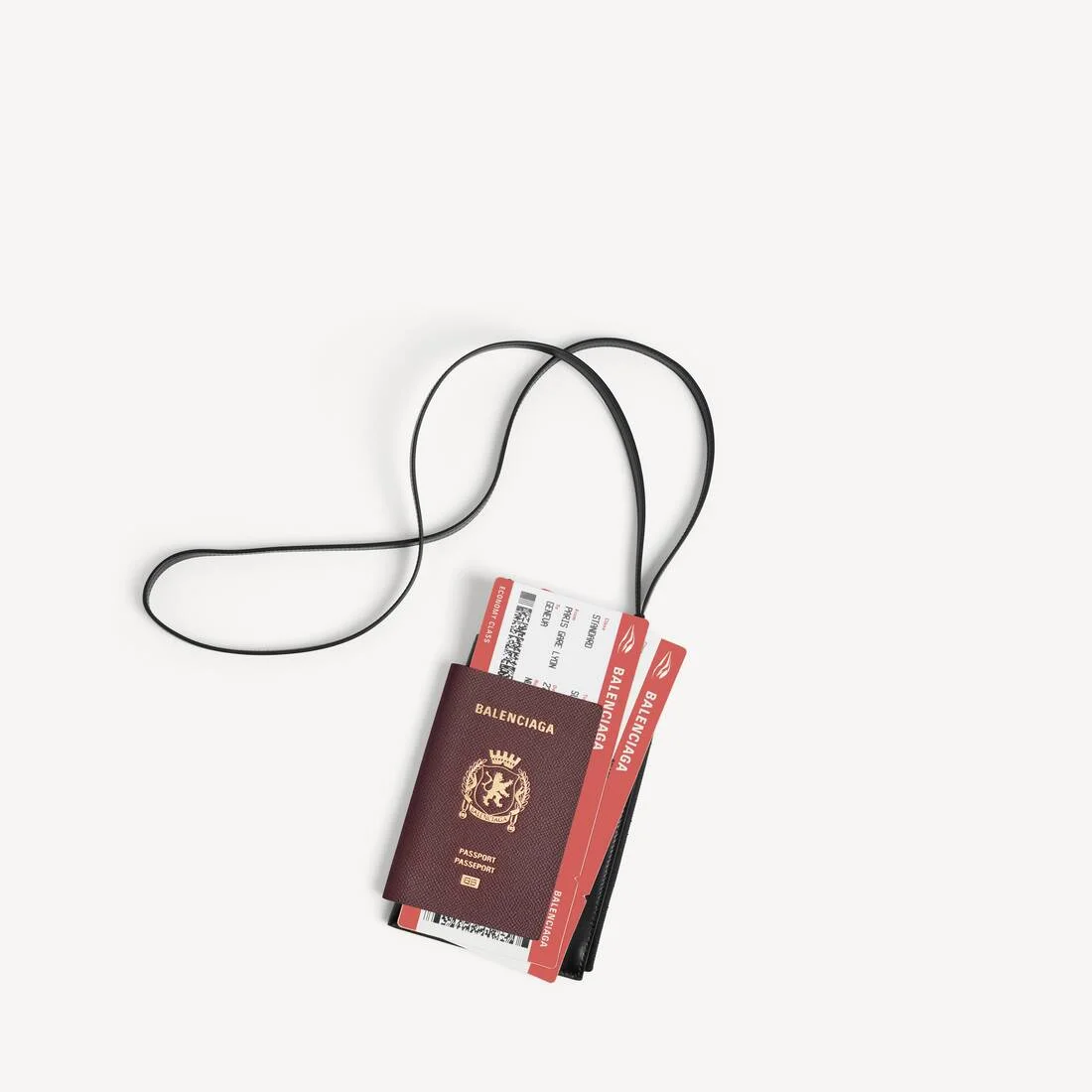 Men's Passport Phone Holder in Burgundy - 1
