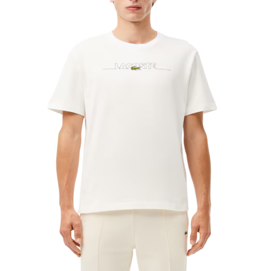 Lacoste Logo Embroidered Cotton T-Shirt - 3