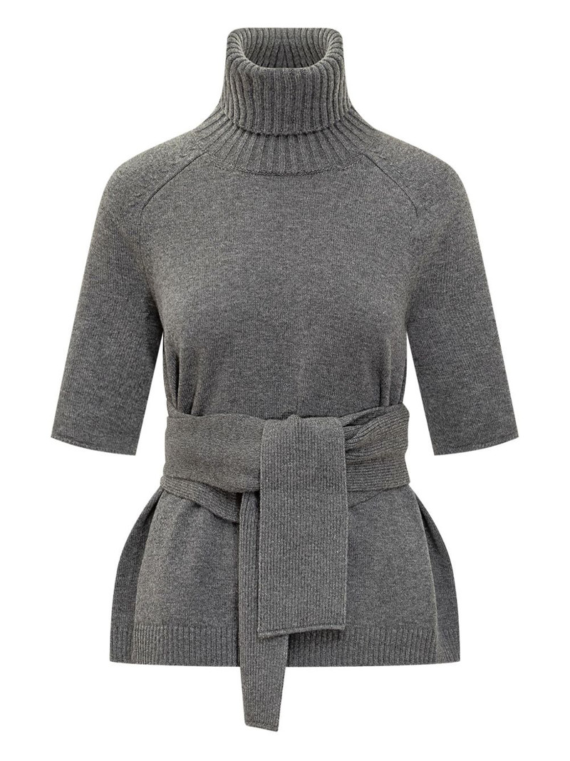 turtleneck belted top 1
