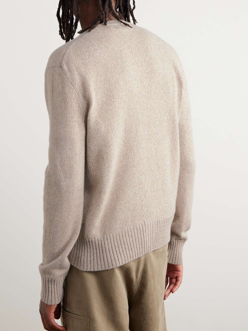 ADC Logo-Embroidered Cashmere and Wool-Blend Cardigan 4