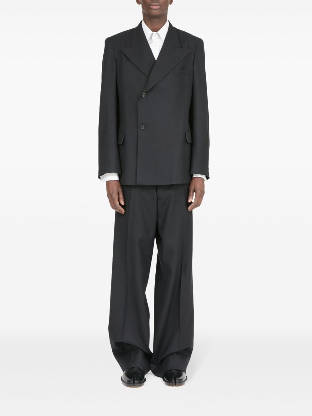 single-breasted wool blazer - 2