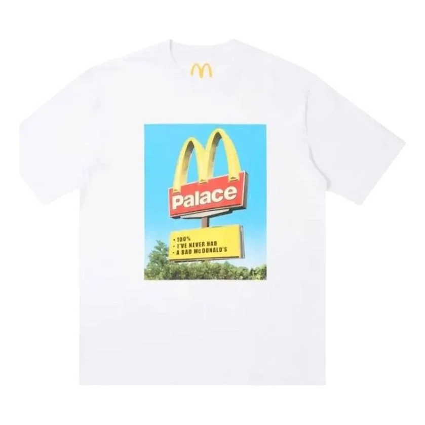 Palace x McDonald's Sign T-Shirt 'White' P25TS341 - 1